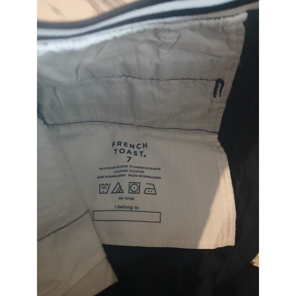 French Toast Girls Skinny Fit  Pants Elastic Pockets, Uniform Navy  Size 7 - Picture 4 of 4